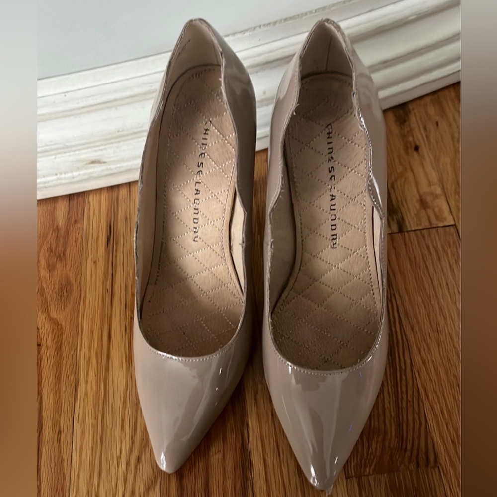 Chinese laundry nude heels spice pump